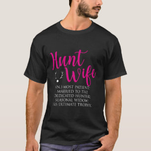 Camiseta La Esposa De Caza Más Paciente Casada Con El Dedic