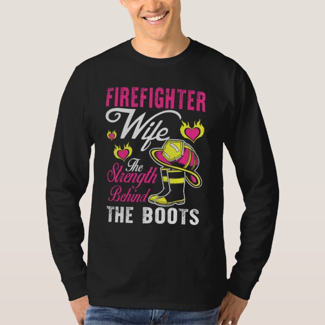 Camiseta La Esposa De La Bomba Detrás De La Mujer Del Hombr (Anverso)