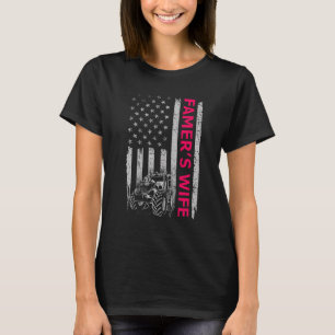 Camiseta La esposa de un granjero, la granja Tractor, la ba
