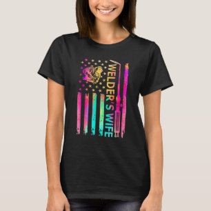 Camiseta La esposa de un soldado vive Estados Unidos Bander