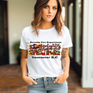 Camiseta La esposa del bombero lo apoya con orgullo