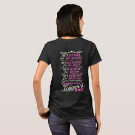Camiseta La esposa del maderero impresionante orgulloso