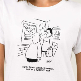Camiseta La esposa dice que el marido ha estado bajando