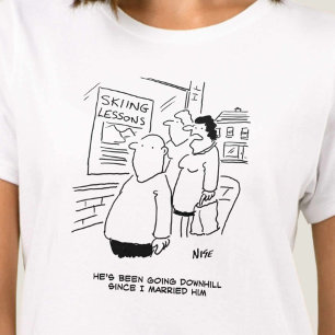 Camiseta La esposa dice que el marido ha estado bajando