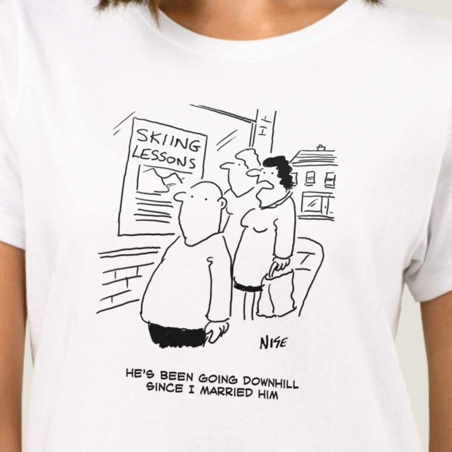 Camiseta La esposa dice que el marido ha estado bajando (Subido por el creador)