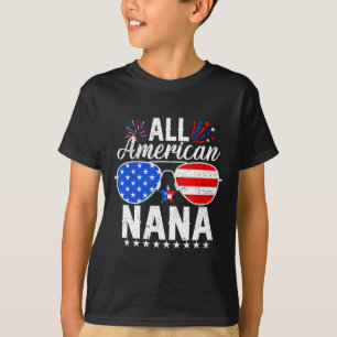 Camiseta La Estadounidense Nana Graciosa 4 De Julio De La F