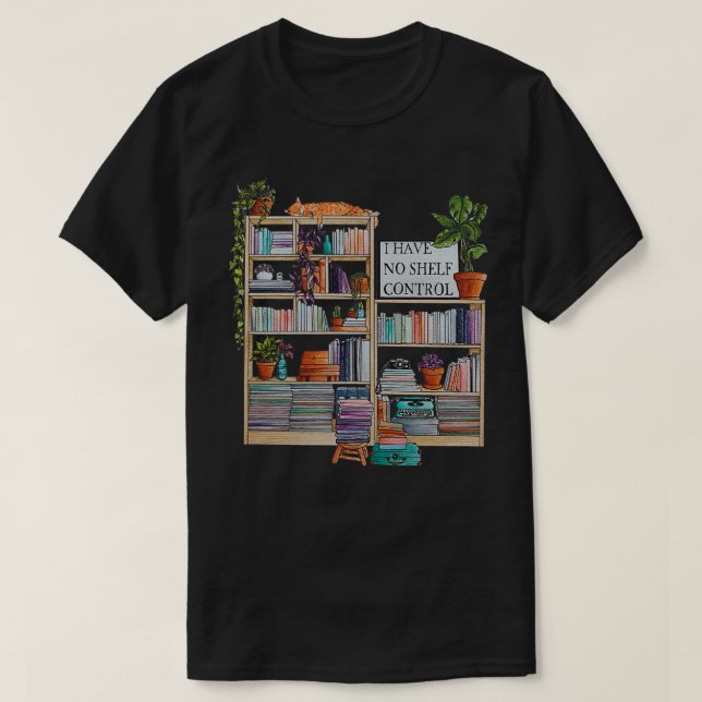 Camiseta La estantería acuarela no tiene control de estante (Diseño del anverso)