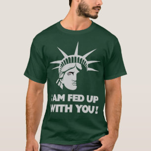 Camiseta La estatua de la libertad está harta del racismo y