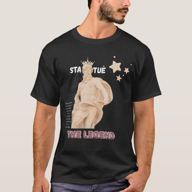 Camiseta La estatua, La leyenda (Anverso)