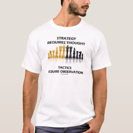 Camiseta La estrategia requiere la observación de las