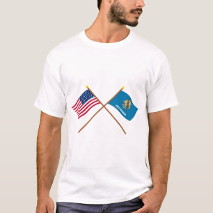 Camiseta La estrella cruzada y Oklahoma de los E.E.U.U. 46