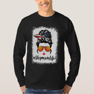 Camiseta La estrella del baloncesto Life Messy Bandera Amer