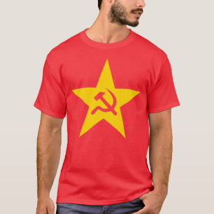 Camiseta La Estrella del Martillo y la Sickle - v2 (amarill