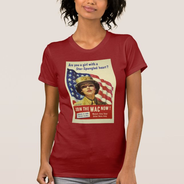 Camiseta La estrella Spangled el corazón (Anverso)