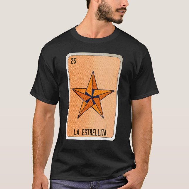 Camiseta La Estrellita Cargos de Bingo de Lóloga Mexicana (Anverso)