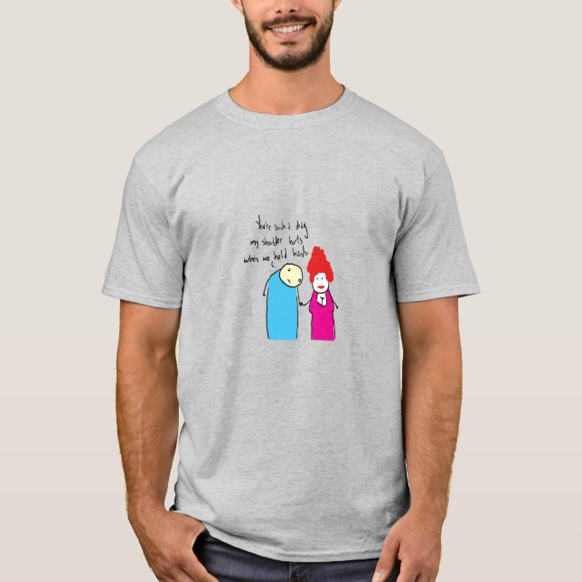 Camiseta La eterna miseria del amor, una relación graciosam (Anverso)
