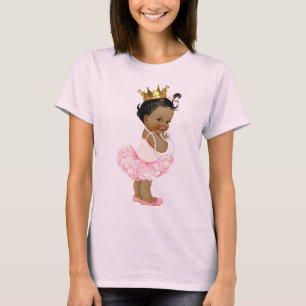 Camiseta La etnia Tutu Ballerina Baby Princess y Pearls