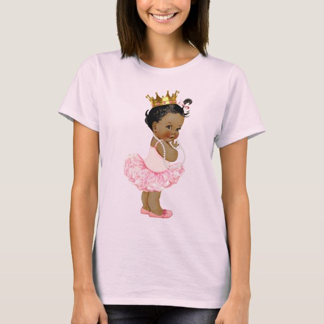Camiseta La etnia Tutu Ballerina Baby Princess y Pearls (Anverso)
