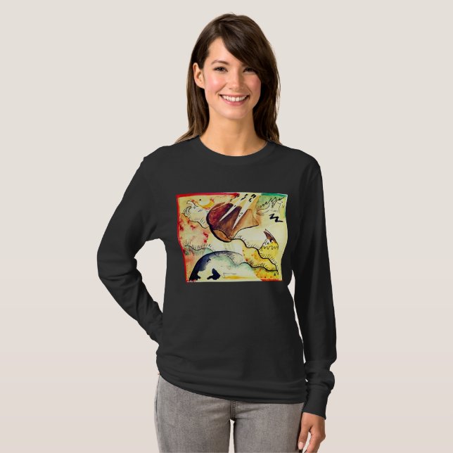 Camiseta La euforia abstracta de Kandinsky (Anverso completo)