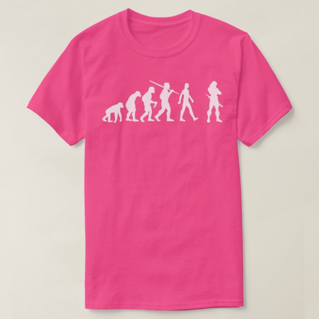 Camiseta La evolución bárbara guerrero (Diseño del anverso)