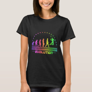 Camiseta La Evolución de Badminton Transbordador Retro Badm