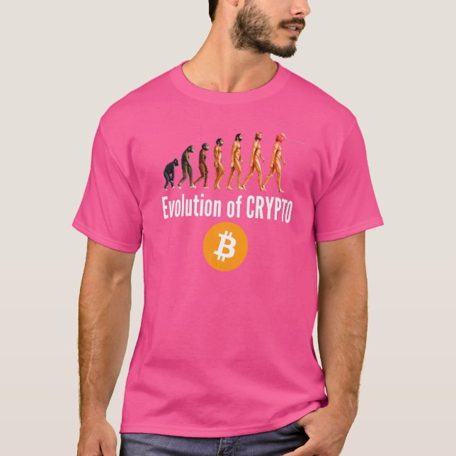 Camiseta La Evolución De Cripto Bitcoin Ethereum Criptomone (Anverso)