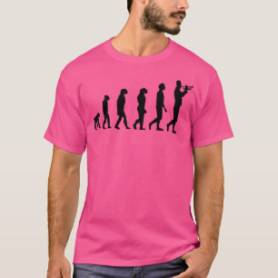 Camiseta La Evolución de la Banda Trumpet T Shirt Funny Mus