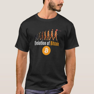 Camiseta La Evolución De La Criptodivisa De Bitcoin Btc
