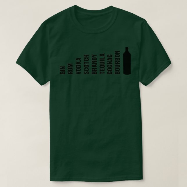 Camiseta La evolución del alcohol (Diseño del anverso)