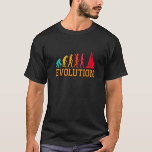 Camiseta La Evolución del capitán de barco de vela Sailing