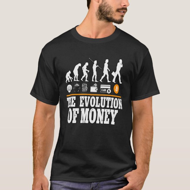 Camiseta La Evolución Del Dinero Chipre Bitcoin Blockchain (Anverso)