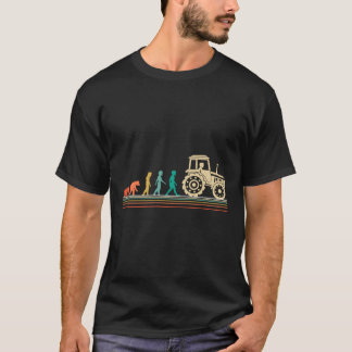 Camiseta La evolución divertida de los agricultores de trac