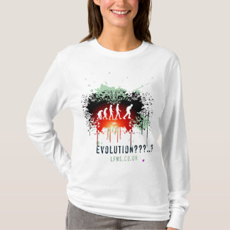 Camiseta La evolución/guarda sudadera con capucha izquierda