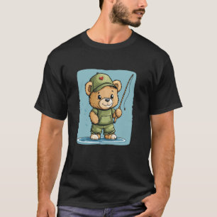 Camiseta La excursión de pesca del osito de peluche para di