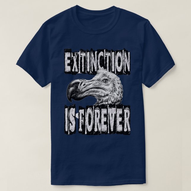 CAMISETA LA EXTINCIÓN ES PARA SIEMPRE (Diseño del anverso)