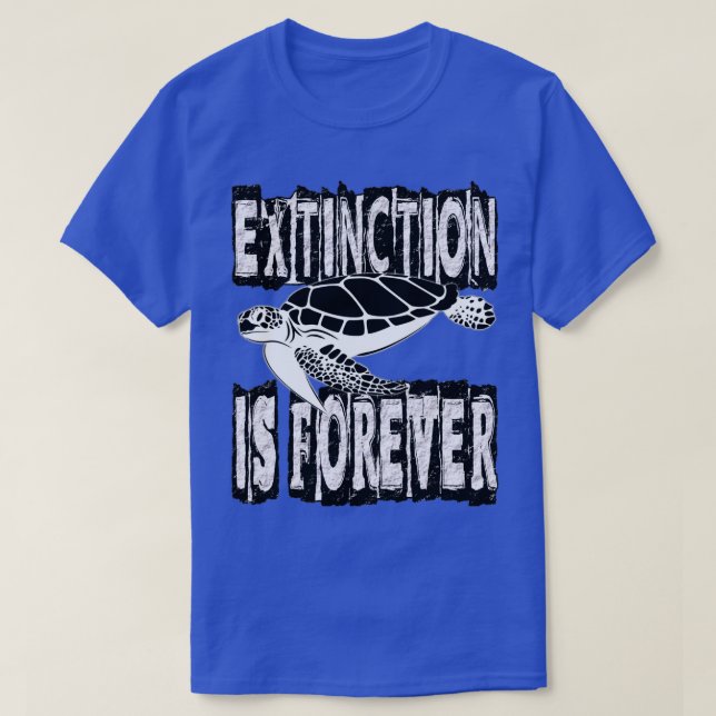 CAMISETA LA EXTINCIÓN ES PARA SIEMPRE (Diseño del anverso)