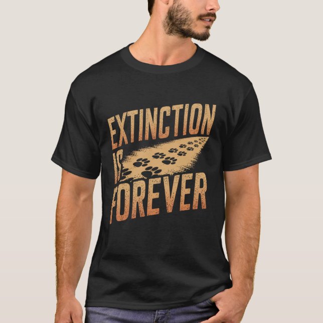 Camiseta La extinción es Reserva Natural para la Vida Silve (Anverso)