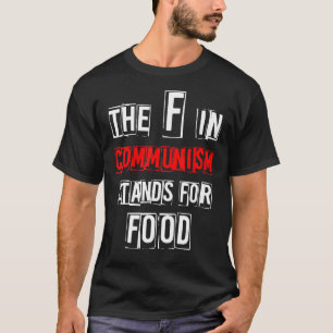 Camiseta La F en el comunismo significa "mujeres de moda al