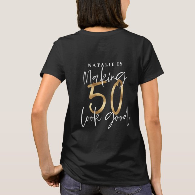 Camiseta La fabricación la mirada 50 de buen cumpleaños de (Reverso)