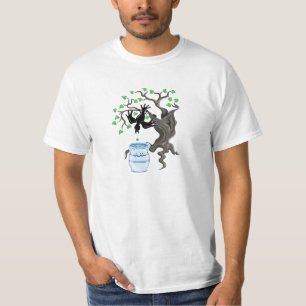 Camiseta La fábula de Esopo, el cuervo y la jarra