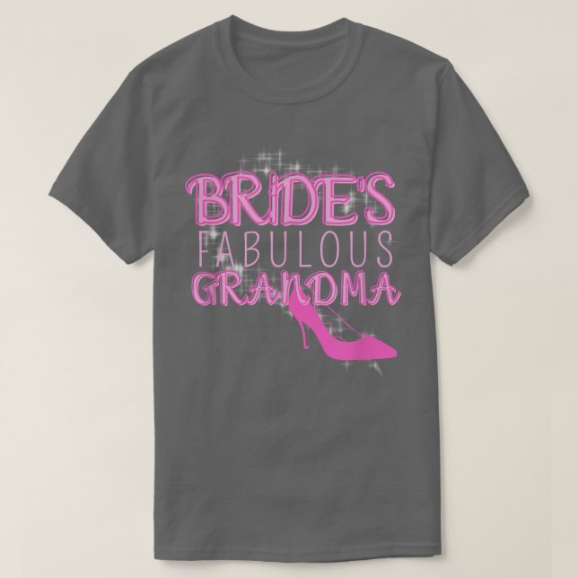 Camiseta La fabulosa abuela de la novia, regalo de Boda fam (Diseño del anverso)