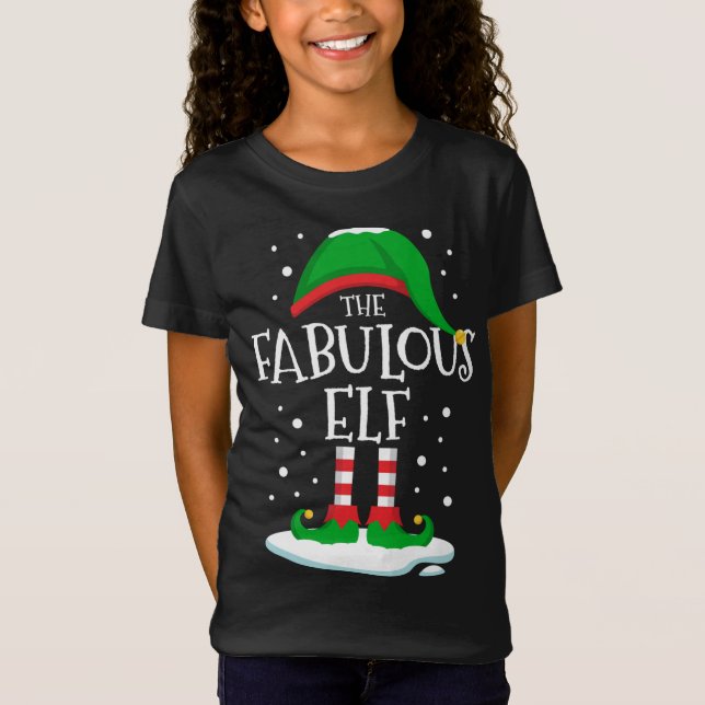 Camiseta La Fabulosa Familia De Navidades Elf Que Coincide  (Anverso)