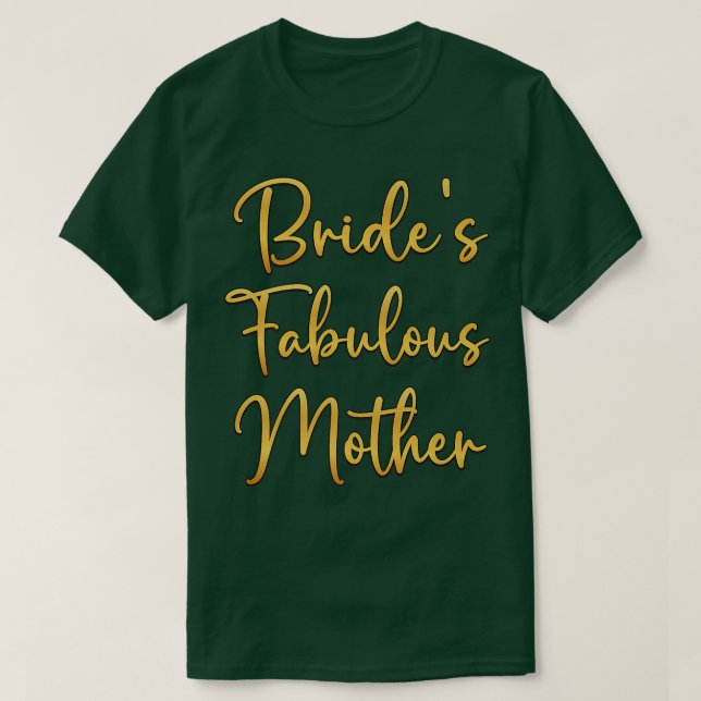 Camiseta La fabulosa idea de la boda nupcial de una novia (Diseño del anverso)