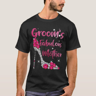 Camiseta La fabulosa madre de Groom: Boda feliz, casada
