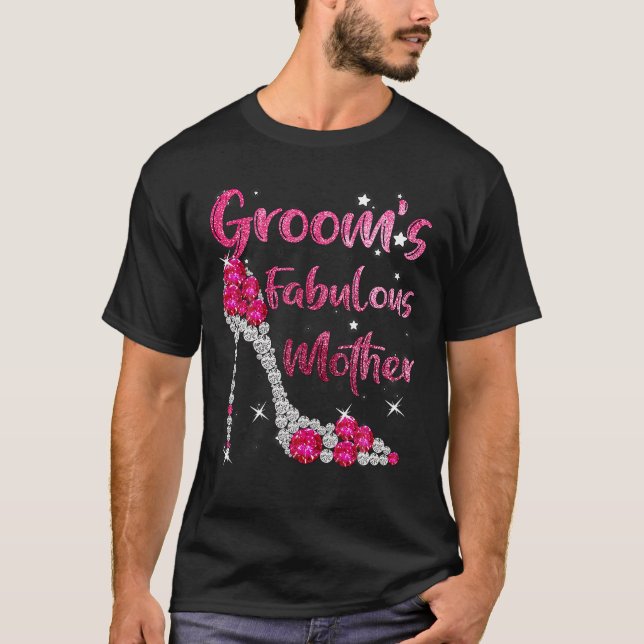 Camiseta La fabulosa madre de Groom: Boda feliz, casada (Anverso)