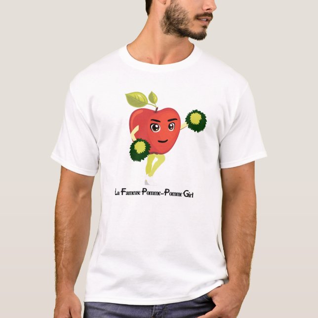 Camiseta LA FAMEUSE POM POM GIRL ! (pomme)  (Anverso)