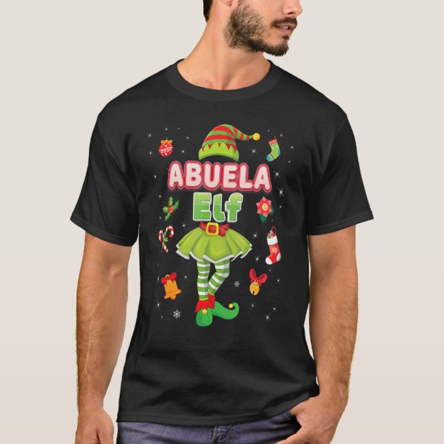 Camiseta La familia Abuela Elf está a la par con Feliz Navi (Anverso)