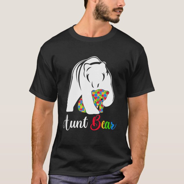 Camiseta La familia autista del oso de la tía curada (Anverso)