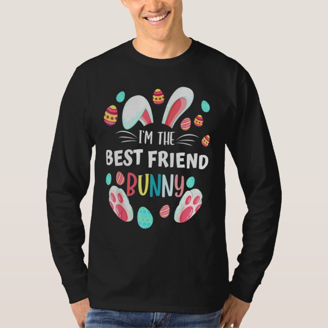 Camiseta La Familia Coincide con el Mejor Amigo Bunny Gráfi (Anverso)
