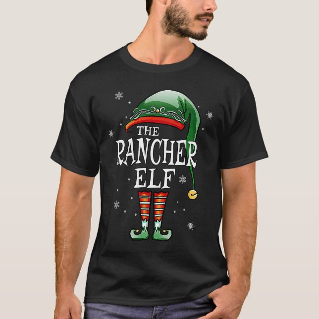Camiseta La Familia Coincide Con Los Navidades Del Rancher  (Anverso)